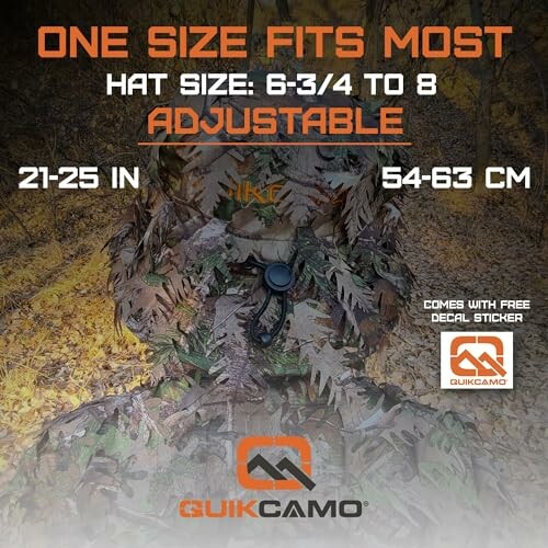 QuikCamo adjustable hat with camouflage design